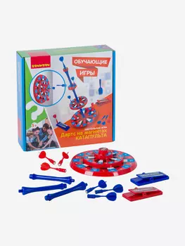 Настольная игра BONDIBON Дартс на магнитах "КАТАПУЛЬТА", Красный