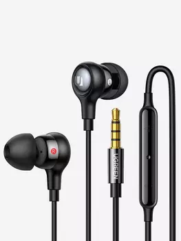 Наушники проводные UGREEN EP103 30637, 3.5мм, Черный