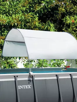 Навес для прямоугольных и овальных бассейнов Intex 28054, Серый