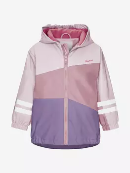 Непромокаемая детская куртка с подкладом из флиса Playshoes сиреневая, Розовый