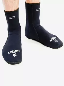 Носки неопреновые для подводной охоты и водного спорта SARGAN Аргази 7мм, Черный