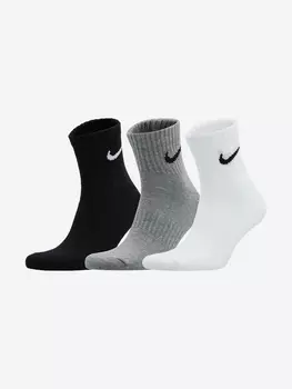 Носки Nike Everyday Lightweight, 3 пары, Серый, размер 33-37