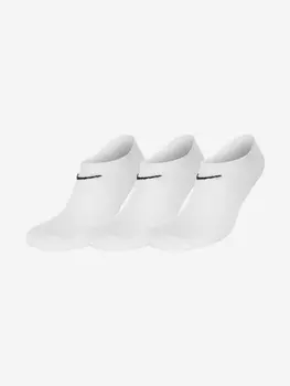 Носки Nike Lightweight No-Show, 3 пары, Белый, размер 33-37