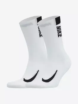 Носки Nike Multiplier, 2 пары, Белый, размер 33-37