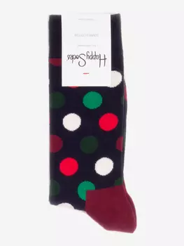 Носки с рисунками Happy Socks, Big Dot BDO01 6004, Синий