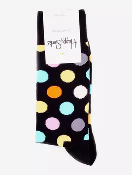 Носки с рисунками Happy Socks, Big Dot Black, Черный