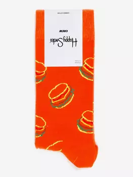 Носки с рисунками Happy Socks, Lunch Time, Orange, Оранжевый