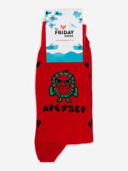 Носки с рисунками St.Friday Socks, Арбузер, Красный