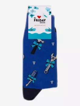 Носки с рисунками St.Friday Socks, Бантик всё стерпит, Синий