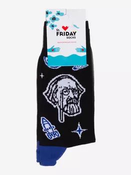 Носки с рисунками St.Friday Socks, Циолковский, Черный