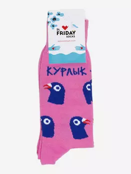 Носки с рисунками St.Friday Socks, Курлык, Розовый