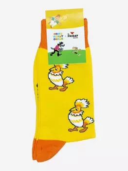 Носки с рисунками St.Friday Socks, Птица говорун, Желтый