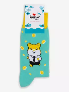 Носки с рисунками St.Friday Socks, Тапальщик хомяка, Голубой