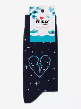 Носки с рисунками St.Friday Socks, Ты мой космос, Черный