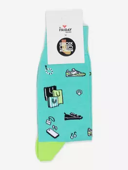 Носки с рисунками St.Friday Socks x Sock Club Moscow, Покупки, Зеленый