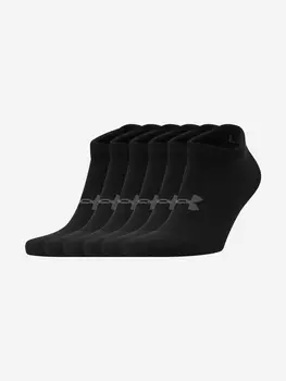 Носки Under Armour Essential No Show, 6 пар, Черный