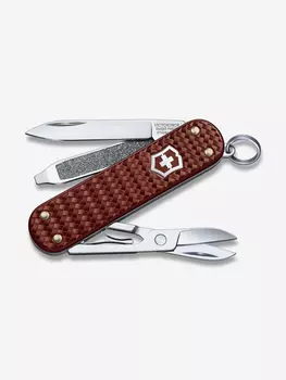 Нож-брелок VICTORINOX Classic SD Precious Alox "Hazel Brown", 58 мм, 5 функций, коричневый, Коричневый