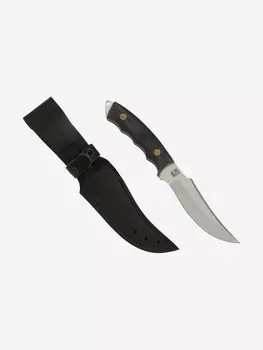 Нож ЦМ Златоустовский оружейный завод Носорог (сталь 95x18, микарта черная) нож для охоты, разделочный нож, Серый