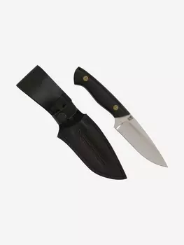 Нож ЦМ Златоустовский оружейный завод Рысь (сталь 95x18, микарта черная) нож для охоты, разделочный нож, Серый