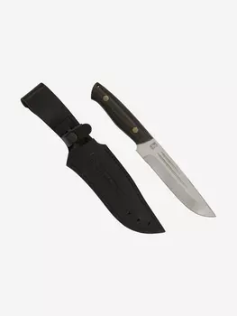 Нож ЦМ Златоустовский оружейный завод Секач (сталь 95x18, микарта окуневый) нож для охоты, разделочный нож, Коричневый