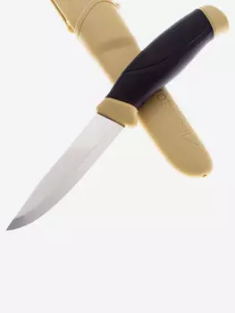Нож охотничий Morakniv Companion тактический, туристический, нержавеющая сталь, клинок 104 мм, Желтый