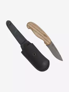 Нож складной автоматический Златоустовский оружейны йзавод НС-2м (нержавеющая дамасская сталь, ясень) нож туристический, нож для похода, Коричневый