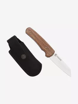 Нож складной автоматический Златоустовский оружейный завод НС-3 (сталь 95Х18, орех), Коричневый