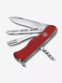 Нож складной Victorinox Cheese Master, 111 мм, 8 функций, Красный