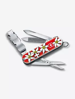 Нож складной Victorinox Classic Nail Clip 580, 65 мм, 8 функций, Красный