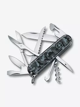 Нож складной Victorinox Huntsman, 91 мм, 15 функций, Серый