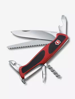 Нож складной Victorinox RangerGrip 55, 130 мм, 12 функций, Красный