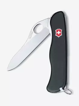 Нож складной Victorinox Sentinel One Hand belt-clip, 111 мм, 5 функций, Черный