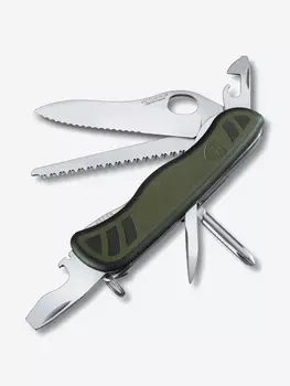 Нож складной Victorinox Soldiers Knife, 111 мм, 10 функций, Зеленый