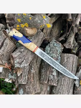 Нож Якут гигант Товарищество Завьялова, Синий