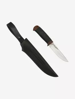 Нож Златоустовский оружейный завод Пустельга (сталь 95x18, кожа/текстолит) нож для охоты, разделочный нож, Черный