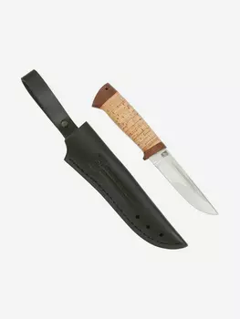 Нож Златоустовский оружейный завод Риф (сталь 95x18, береста/текстолит) нож для охоты, разделочный нож, Бежевый