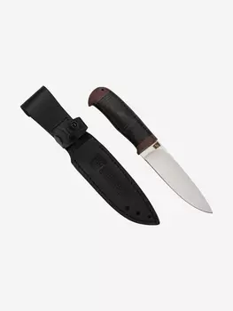 Нож Златоустовский оружейный завод Шашлычный (сталь 95x18, кожа/текст.) нож туристический, нож для похода, Черный