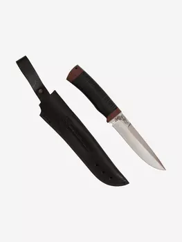 Нож Златоустовский оружейный завод Таежный (сталь 95x18, кожа/текстолит) нож для охоты, разделочный нож, Черный