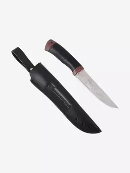 Нож Златоустовский оружейный завод Турист (сталь 95x18, кожа/текст.) нож туристический, нож для похода, Черный