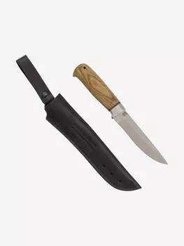 Нож Златоустовский оружейный завод Турист (сталь AUS 10, ясень/ал) нож для туризма, Коричневый