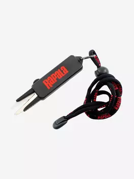 Ножницы для рыбалки Rapala Ez Stow, в комплекте шнурок, длина - 11,5см, Черный