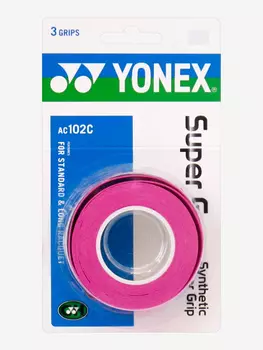 Обмотка для ракеток Yonex Super Grap AC102EX-3 P, 3шт., Розовый