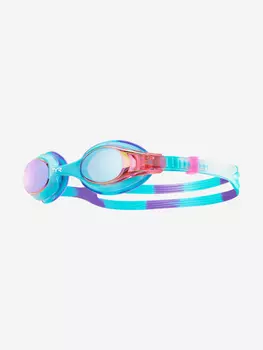 Очки для плавания детские TYR Swimple Tie Dye Mirrored, Голубой