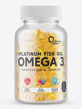 Омега-3 Optimum system Platinum Fish Oil, 90 шт, Белый