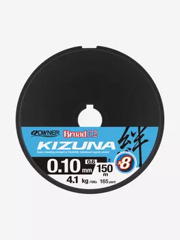 Шнур OWNER Kizuna X8 Broad PE multi color 10м 150м 0,1мм 4,1кг, Мультицвет