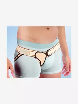 Паховый бандаж. Левый., Бежевый