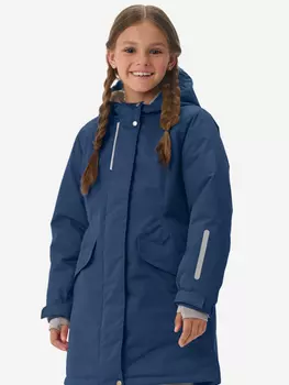 Пальто для девочки, Синий