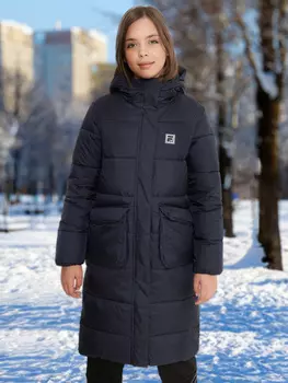Пальто утепленное для девочек FILA, Синий