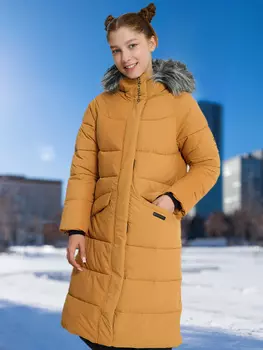 Пальто утепленное для девочек Northland, Оранжевый