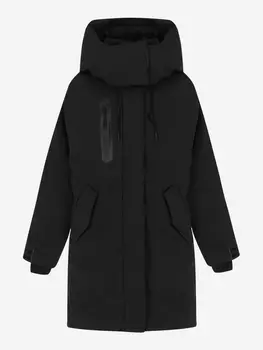 Пальто утепленное для девочек Oldos!, Черный